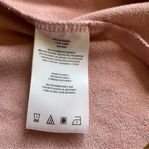 Kut from the Kloth Blush Pink Flowy Drapey Soft Blazer Jacket Size 4 - Picture 6 of 11